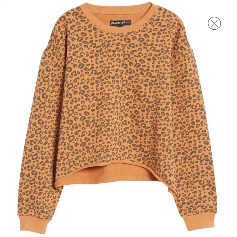 NWT. BLANKNYC Cheetah Print Sweatshirt. Small.